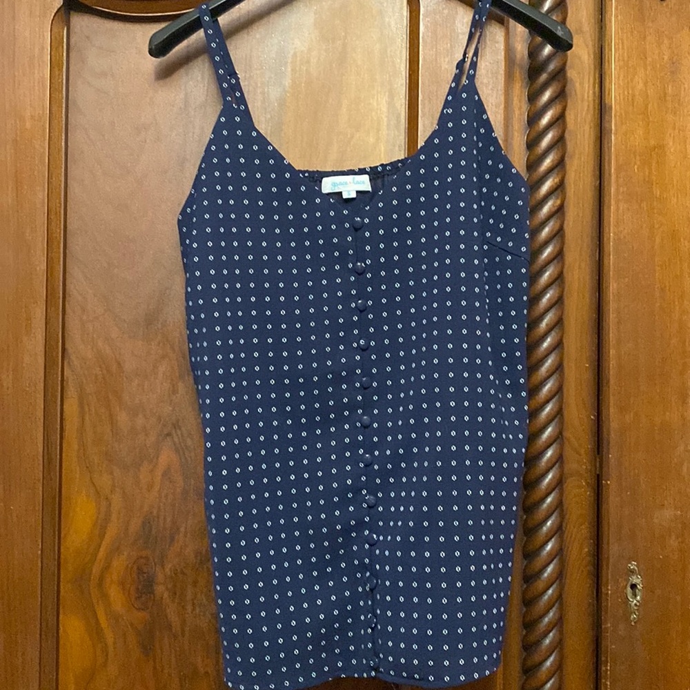 Grace & Lace Navy/White Tank - Small